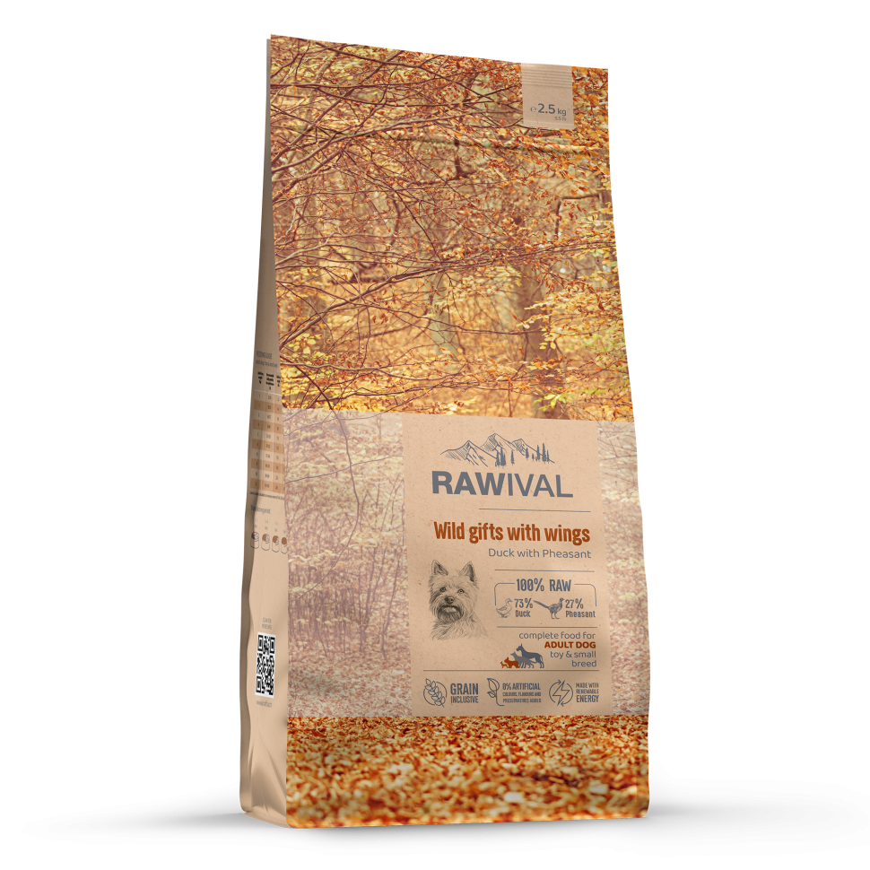 RAWIVAL УТКА и ФАЗАН для собак MINI 2,5кг