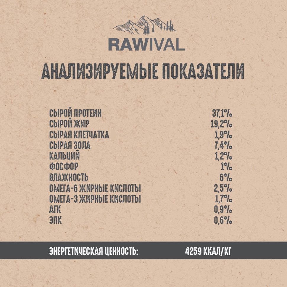 RAWIVAL ЛОСОСЬ и СЕЛЬДЬ для взрослых кошек 1,7кг
