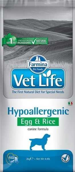 Farmina HYPOALLERGENIC ЯЙЦО-РИС пищевая аллергия и/или непереносимость 12кг